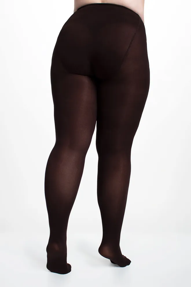 Женские колготки больших размеров POSITIVE MICRO 70 Giulia (caffe), коричневый