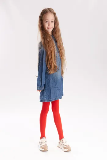 Детские однотонные колготки из микрофибры Betty 80 den Giulia (scarlet) Детские однотонные колготки из микрофибры Betty 80 den Giulia (scarlet)