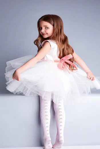 Детские колготки с бантиками Alisa model 1 Giulia (bianco) Детские колготки с бантиками Alisa model 1 Giulia (bianco)