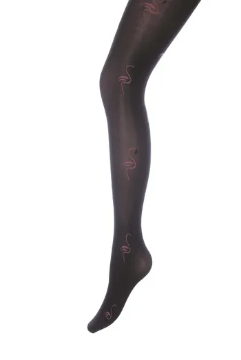 Детские колготки с фламинго Fiona 80 model 1 Giulia (nero) Детские колготки с фламинго Fiona 80 model 1 Giulia (nero)