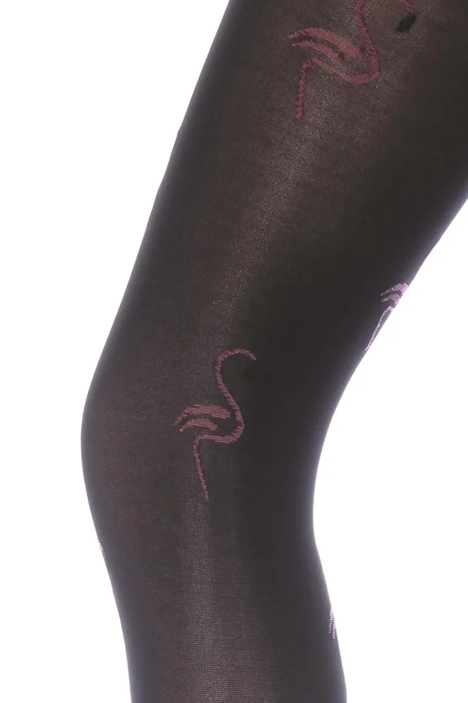 Детские колготки с фламинго Fiona 80 model 1 Giulia (nero)