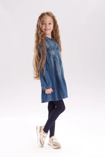 Детские однотонные колготки из микрофибры Betty 80 den Giulia (marino) Детские однотонные колготки из микрофибры Betty 80 den Giulia (marino)