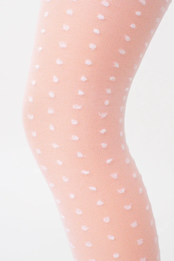 Колготки детские в горошек LOLA 20 (3) Giulia (bianco), белый