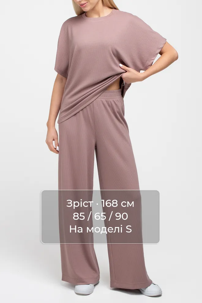 Комплект в рубчик LIGHT ESSENTIAL 5126/320 Giulia (dusty brown), коричневый