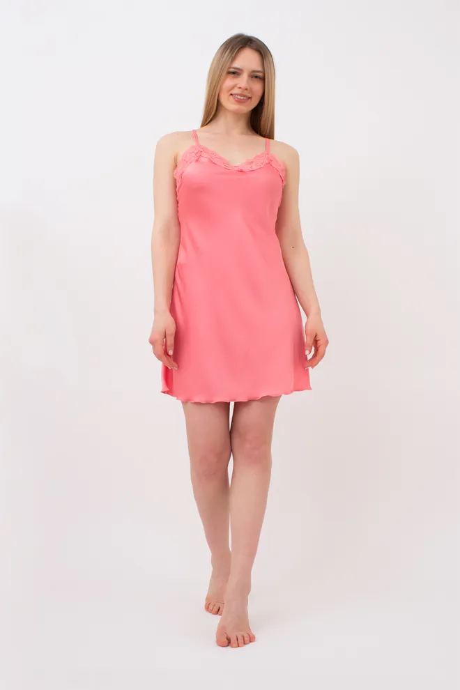 Шелковая ночная сорочка HELENA 8011/051 Giulia (coral), розовый