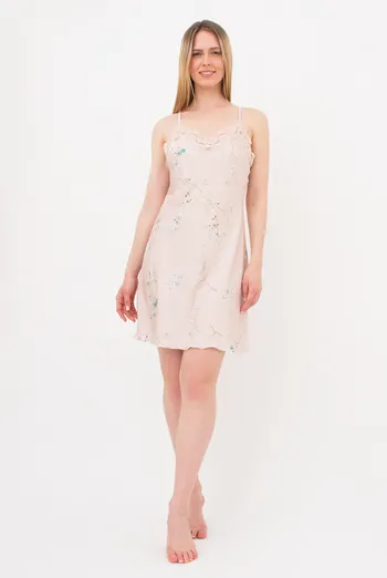 Шелковая ночная сорочка SAKURA 8011/051 Giulia (beige), бежевый