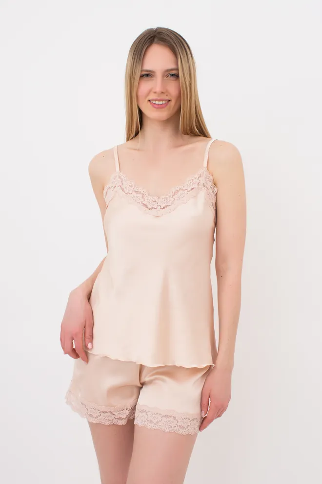 Пижама женская с шортами HELENA 6007/051 Giulia (naturale), бежевый
