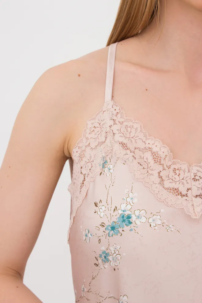 Шелковая ночная сорочка SAKURA 8011/051 Giulia (beige), бежевый