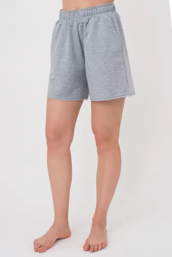 Женские шорты с необработанным краем STREET STYLE 4204/180 Giulia (light grey melange), серый Женские шорты с необработанным краем STREET STYLE 4204/180 Giulia (light grey melange), серый