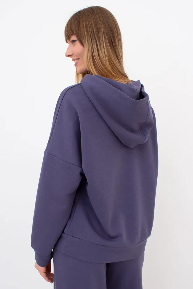 Хлопковое женское худи STREET STYLE 4424/160 Giulia (jeans), синий