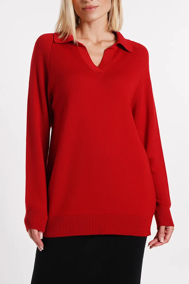Джемпер поло FREYJA KNT 4422/230 Giulia (red), красный