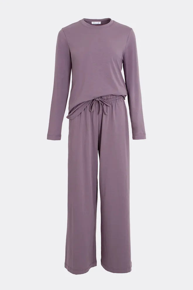 Хлопковый комплект EASY 5347/010 Giulia (muted mauve), фиолетовый