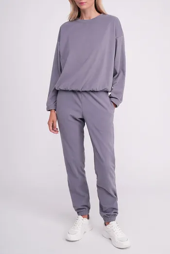 Флисовый комплект (свитшот и штаны) FLEECE FLOW 5812/210 Giulia (grey), серый