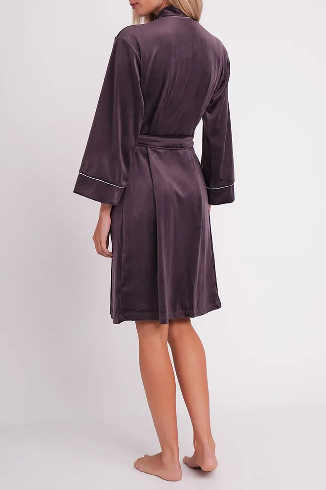 Xалат под пояс SOFT WINTER 7320/080 Giulia (dark lavender), фиолетовый