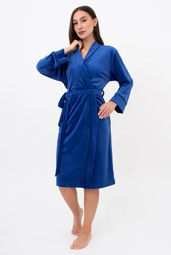 Халат теплый женский SOFT WINTER 7331/080 Giulia (navy), синий Халат теплый женский SOFT WINTER 7331/080 Giulia (navy), синий