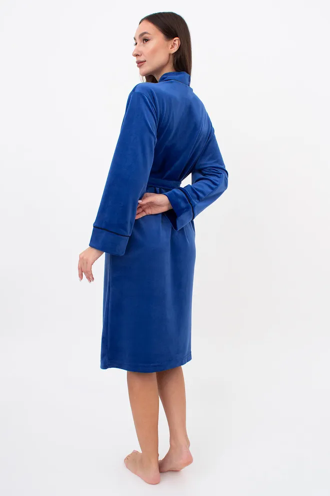 Халат теплый женский SOFT WINTER 7331/080 Giulia (navy), синий