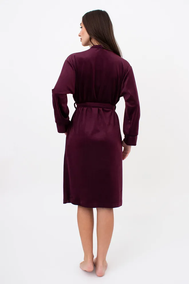 Халат теплый женский SOFT WINTER 7331/080 Giulia (winery), бордовый
