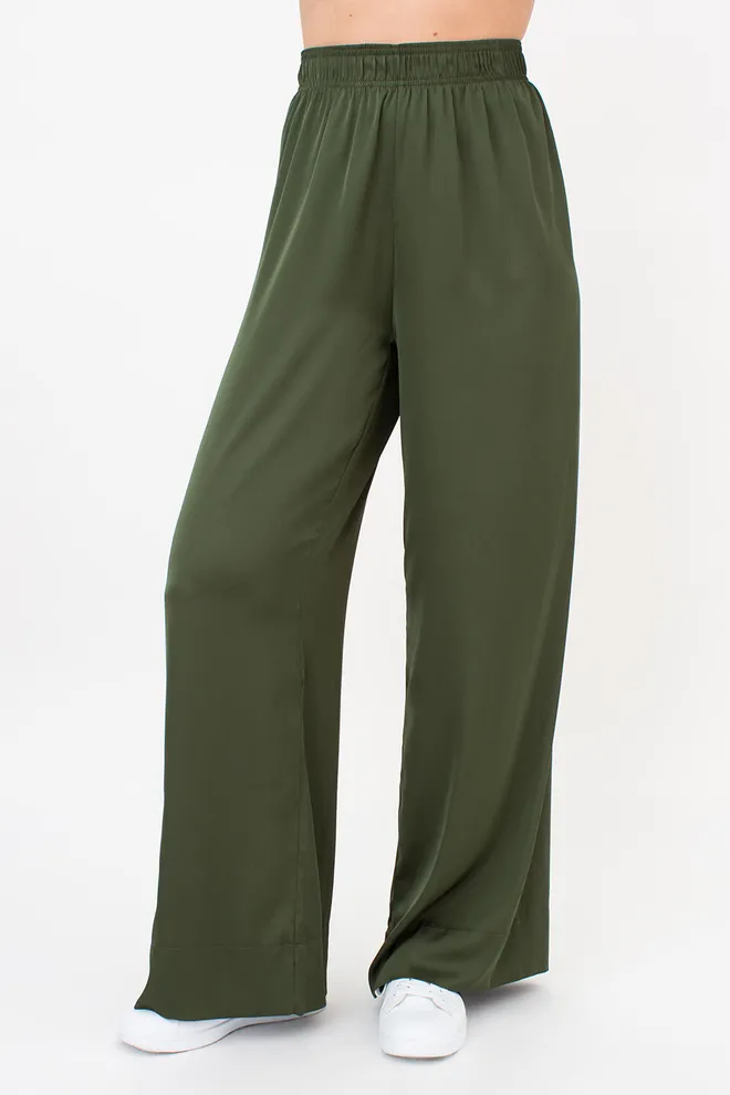 Комплект из шелка (блуза и брюки) HELENA 5901/050 Giulia (forest green), зеленый