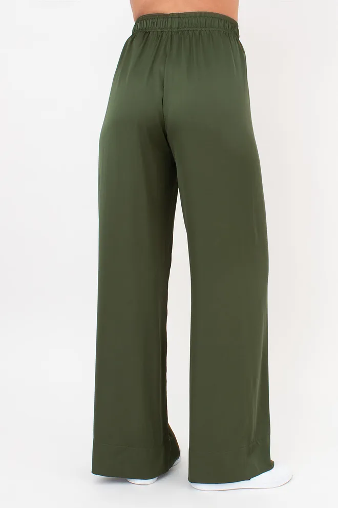 Комплект из шелка (блуза и брюки) HELENA 5901/050 Giulia (forest green), зеленый