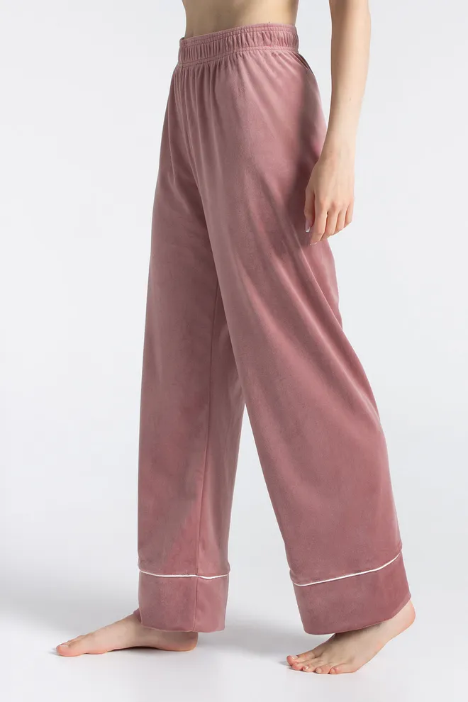 Комплект штаны и кофта на пуговицах с поясом SOFT WINTER 5509/080 Giulia (dusty rose), розовый