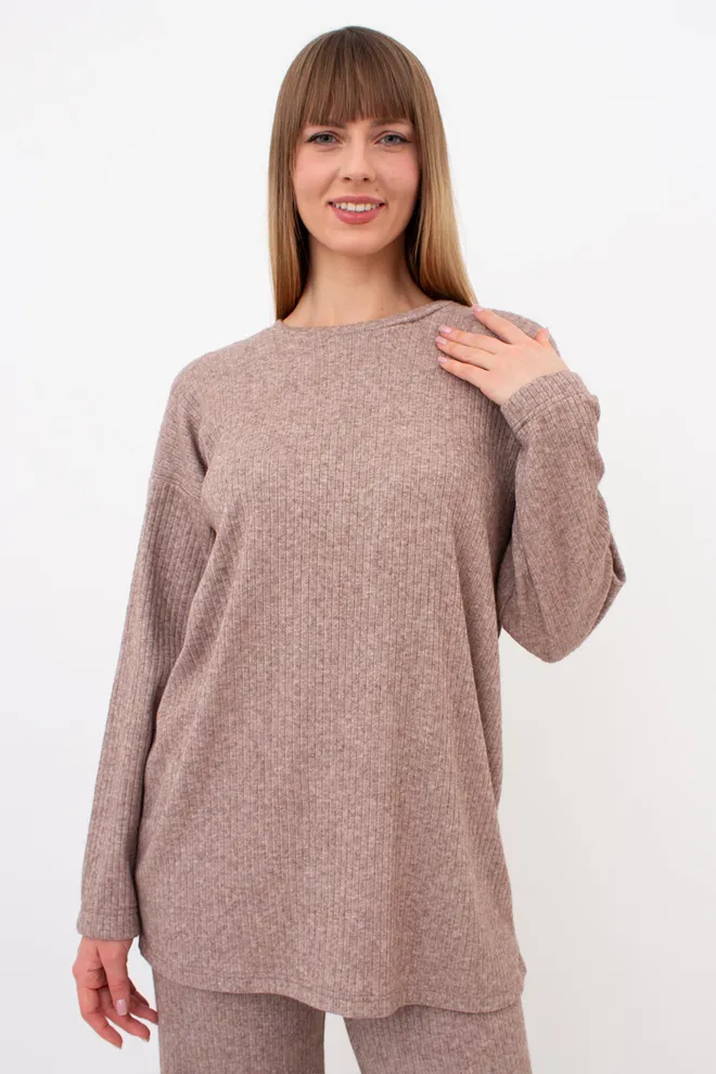 Комплект свободного кроя WARMLY TOUCH 5809/150 Giulia (dark beige melange), бежевый