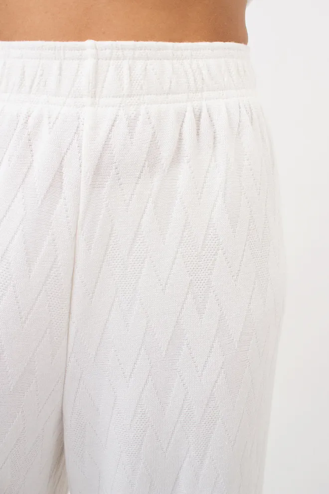 Комплект из ангоры футболка и штаны палаццо LIGHT ESSENCE 5122/250 Giulia (milk), белый