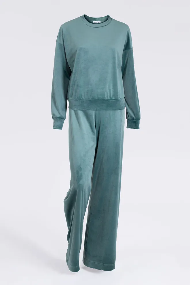 Комплект из велюра SOFT WINTER 5815/080 Giulia (jade green), зеленый