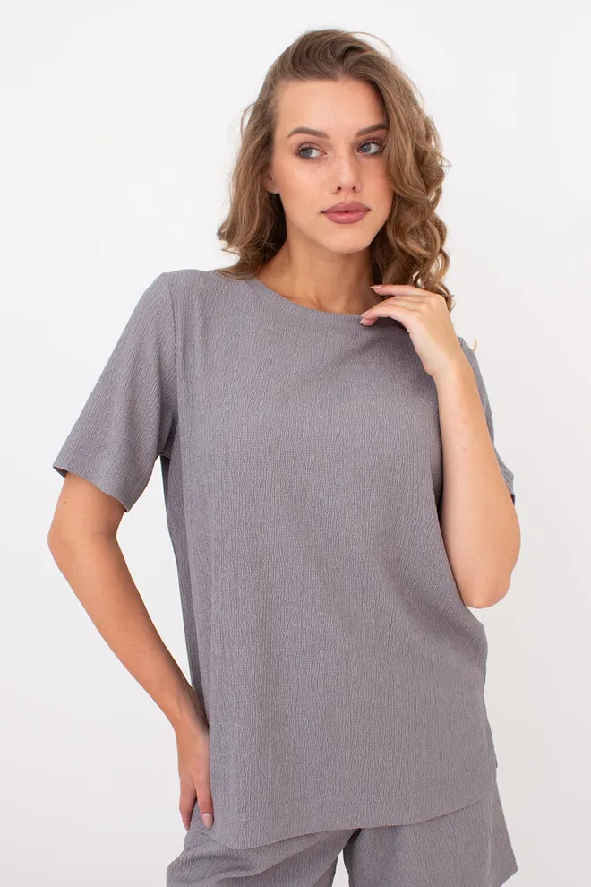 Комплект из жатки (футболка и шорты) RUMPLE RICH 6130/260 Giulia (light grey), серый