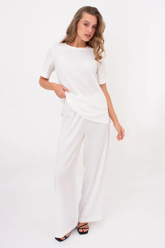 Комплект из жатки (футболка и штаны) RUMPLE RICH 5125/260 Giulia (milk), белый