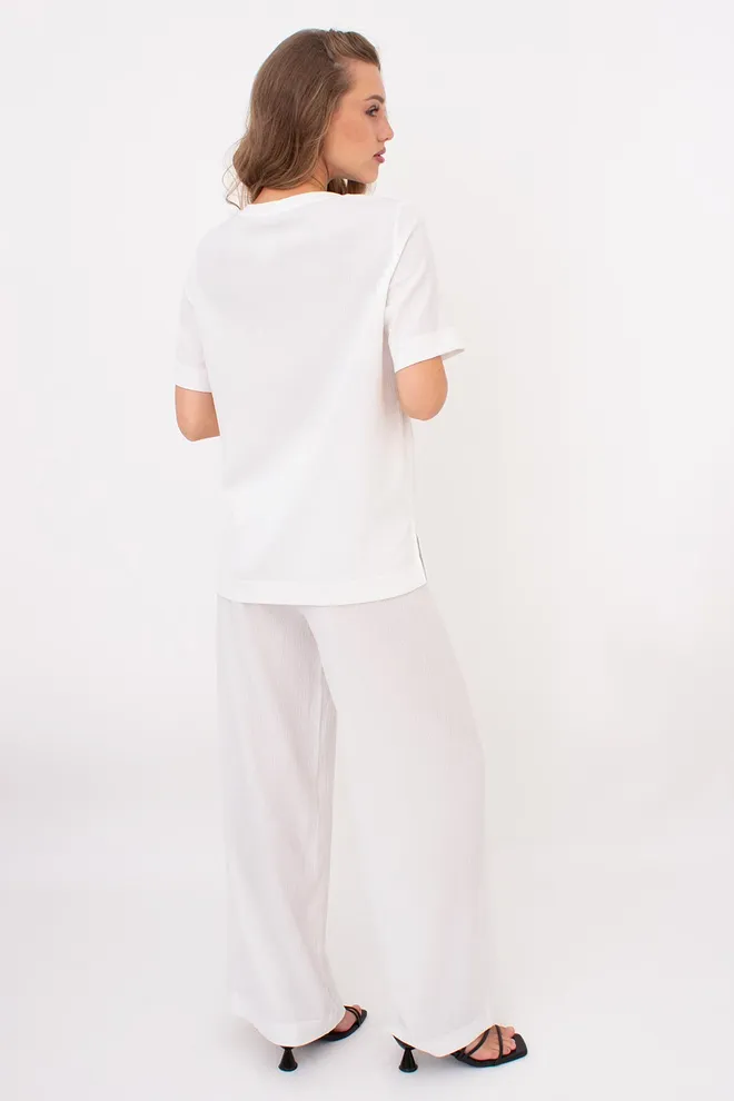 Комплект из жатки (футболка и штаны) RUMPLE RICH 5125/260 Giulia (milk), белый