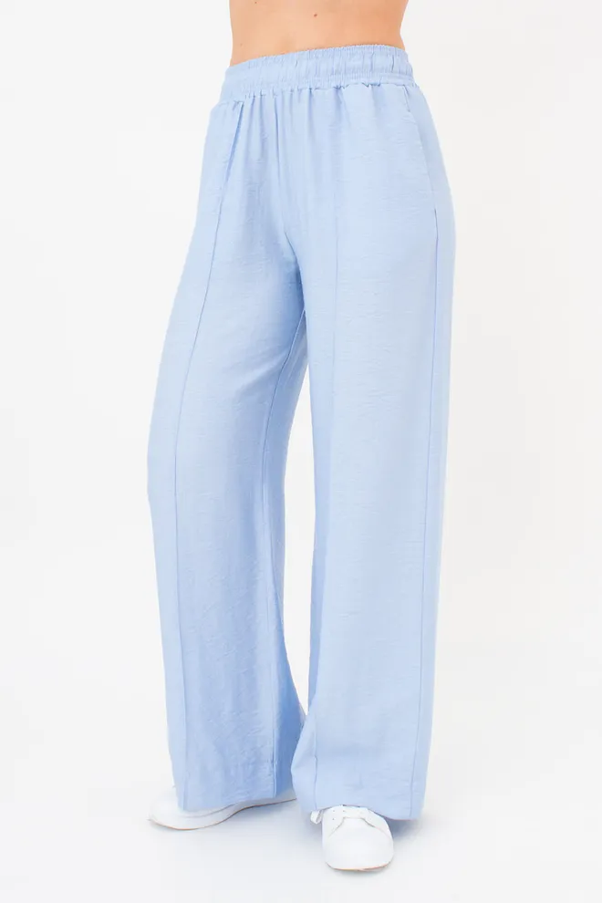 Комплект из жатого льна (рубашка и брюки) VOYAGE 5401/220 Giulia (light blue), голубой