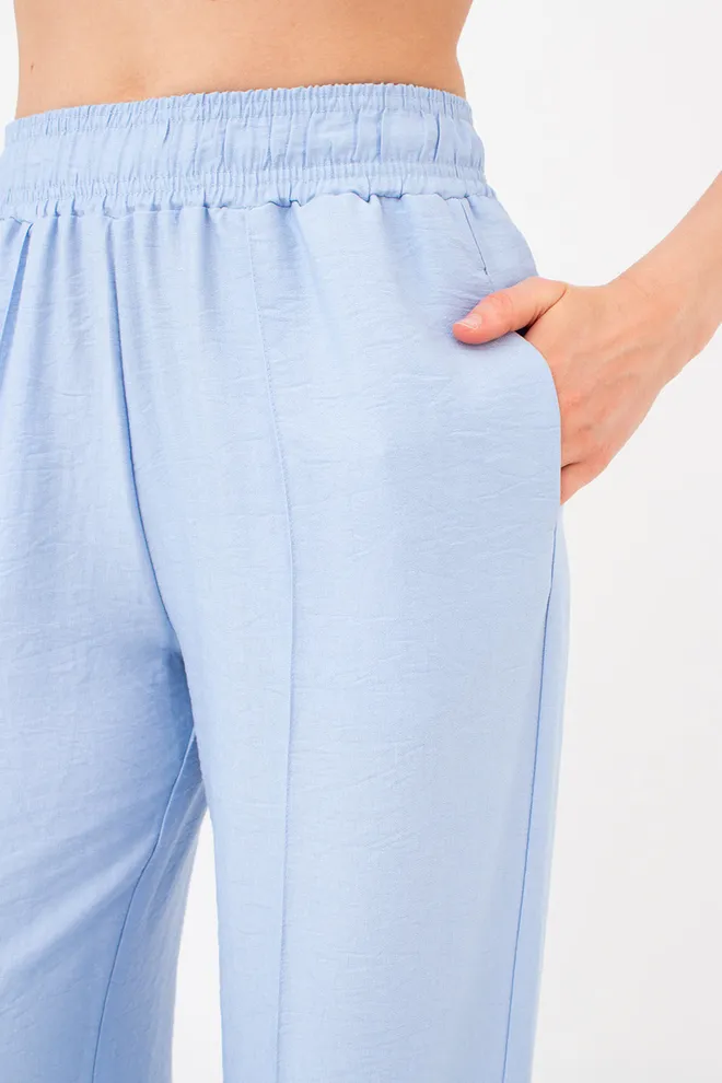 Комплект из жатого льна (рубашка и брюки) VOYAGE 5401/220 Giulia (light blue), голубой