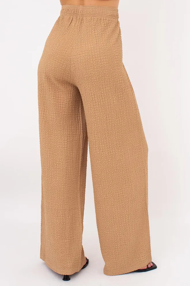 Комплект из жатой ткани (футболка и штаны) WHISPERED FOLDS 5123/260 Giulia (dark beige), бежевый