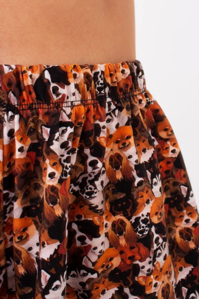 Пижама футболка и шорты с принтом собачки FUNKY DOGS 6126/010 Giulia (creamy beige/dog), бежевый