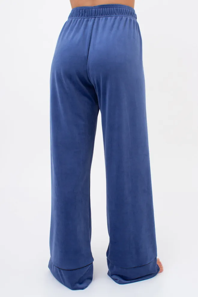 Комплект штаны и кофта на пуговицах с поясом SOFT WINTER 5509/080 Giulia (denim), синий