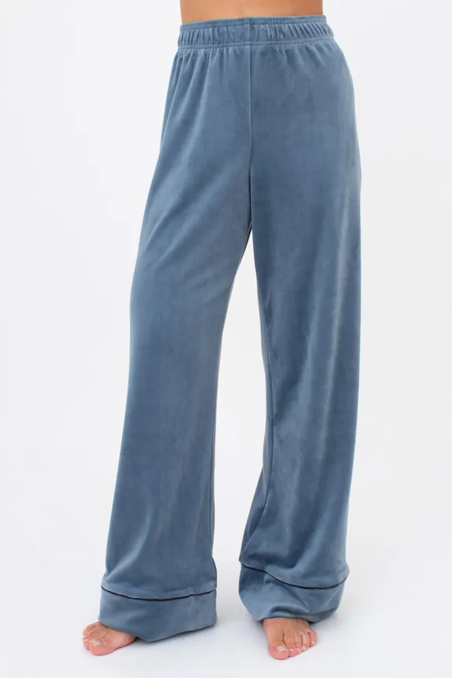 Комплект штаны и кофта на пуговицах с поясом SOFT WINTER 5509/080 Giulia (smoky blue), голубой