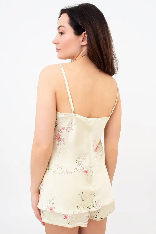 Пижама женская с шортами SAKURA 6032/051 Giulia (light yellow), желтый