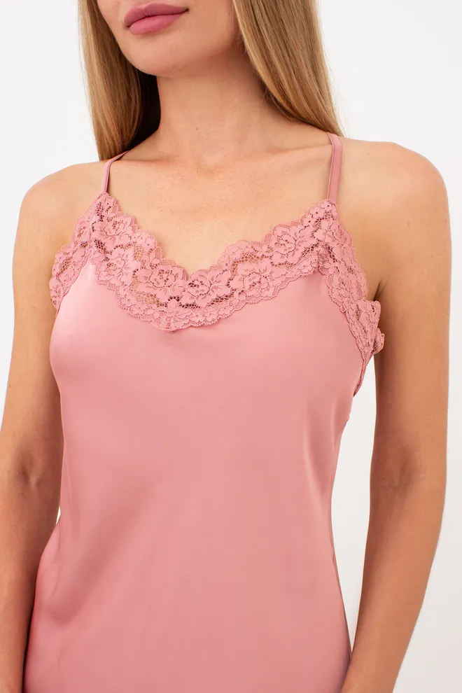 Шелковая ночная сорочка HELENA 8011/051 Giulia (antique rose), розовый