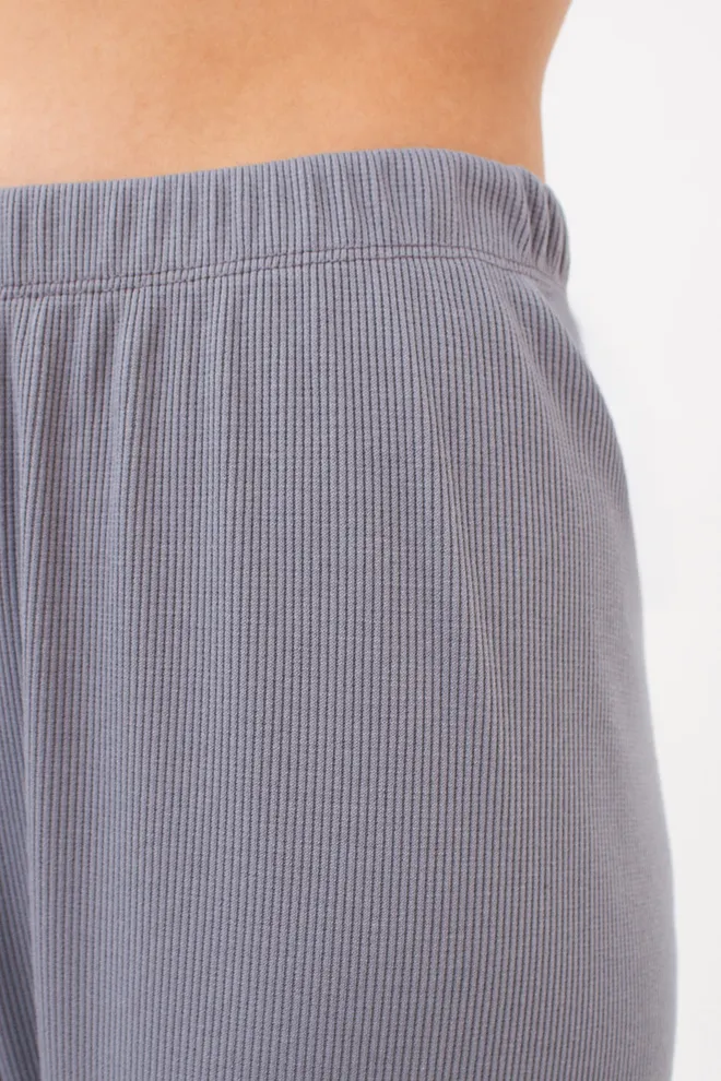 Штаны женские в рубчик RIB 4307/010 Giulia (grey), серый