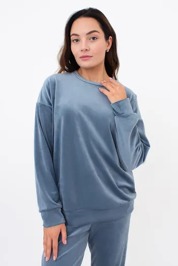 Свитшот женский SOFT WINTER 4405/080 Giulia (smoky blue), голубой