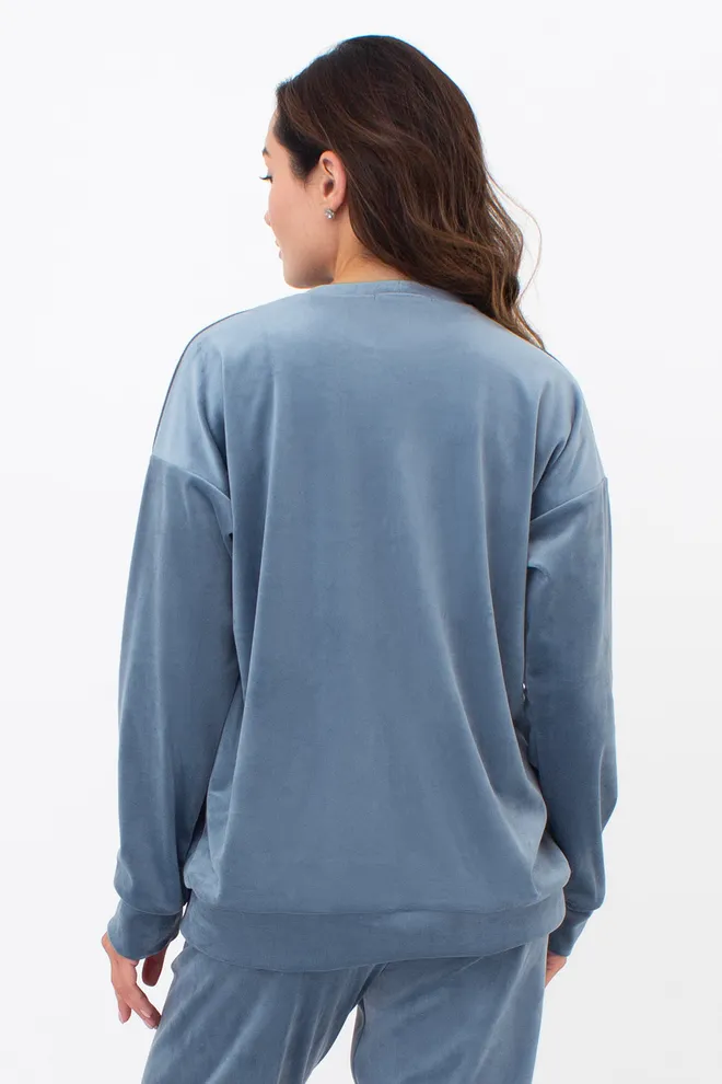 Свитшот женский SOFT WINTER 4405/080 Giulia (smoky blue), голубой