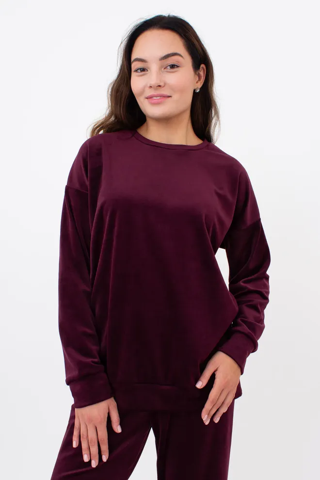 Свитшот женский SOFT WINTER 4405/080 Giulia (winery), бордовый