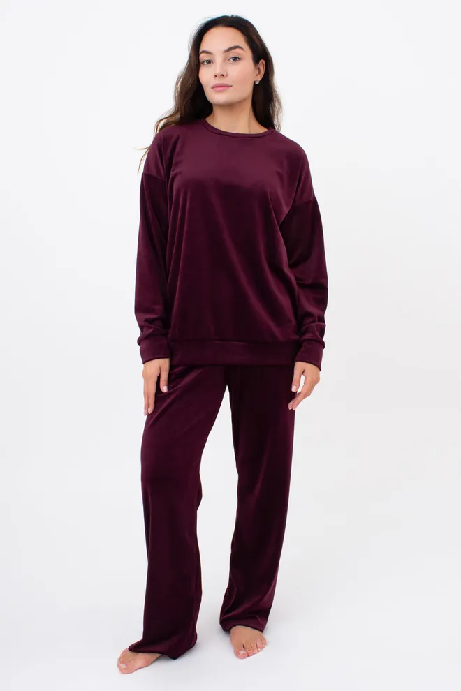 Свитшот женский SOFT WINTER 4405/080 Giulia (winery), бордовый