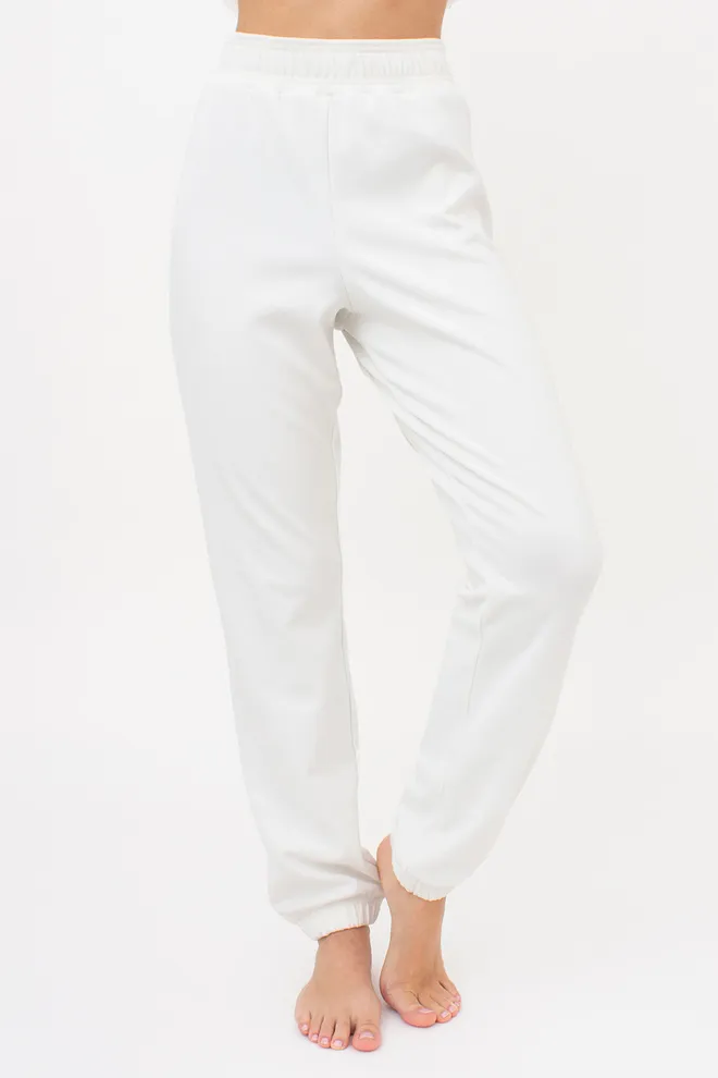 Теплый флисовый комплект свитшот и штаны FLEECE FLOW 5807/210 Giulia (milk), белый