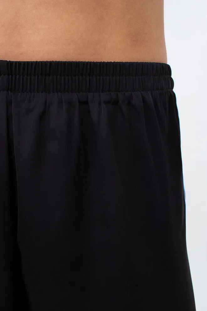 Женская шелковая пижама с жакетом и штанами в пионы BLOSSOM VEIL 5604/050 Giulia (peony sketch white/black), белый/черный