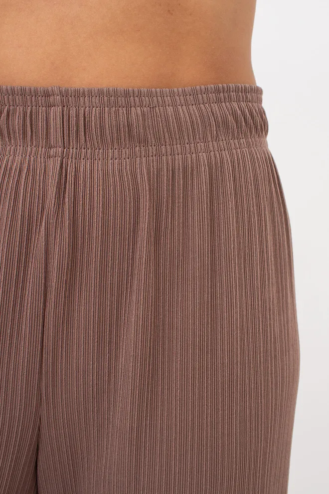 Женский комплект в рубчик лонгслив и штаны RIPPLEWEAR 5341/260 Giulia (mokko), коричневый