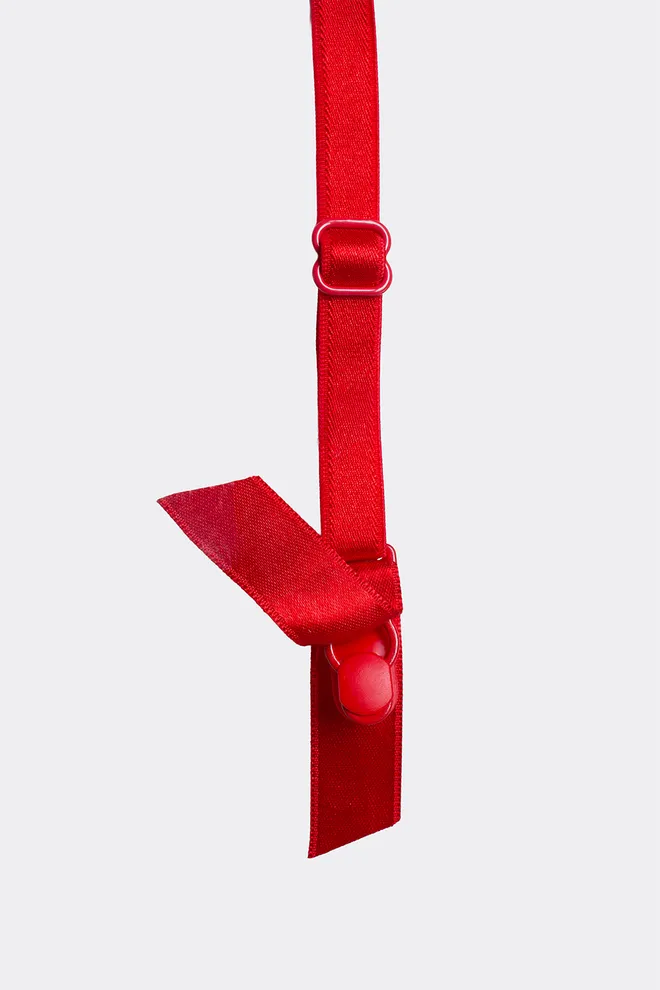 Кружевной пояс для чулок ROSA 3002/30 Giulia (red), красный