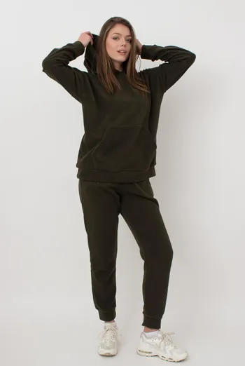 Женский спортивный костюм худи и штаны Street Style 5801/210 Giulia (khaki) Женский спортивный костюм худи и штаны Street Style 5801/210 Giulia (khaki)