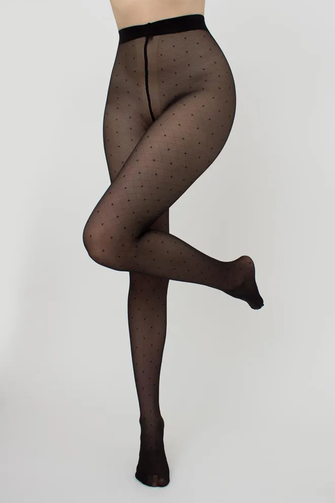 Колготки с имитацией сетки Afina 40 den model 3 Giulia (nero)