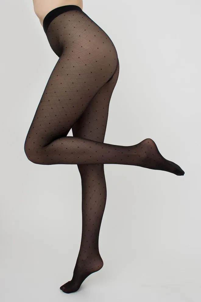 Колготки с имитацией сетки Afina 40 den model 3 Giulia (nero)